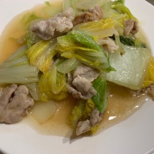 豚肉と厚揚げと白菜のうま煮！